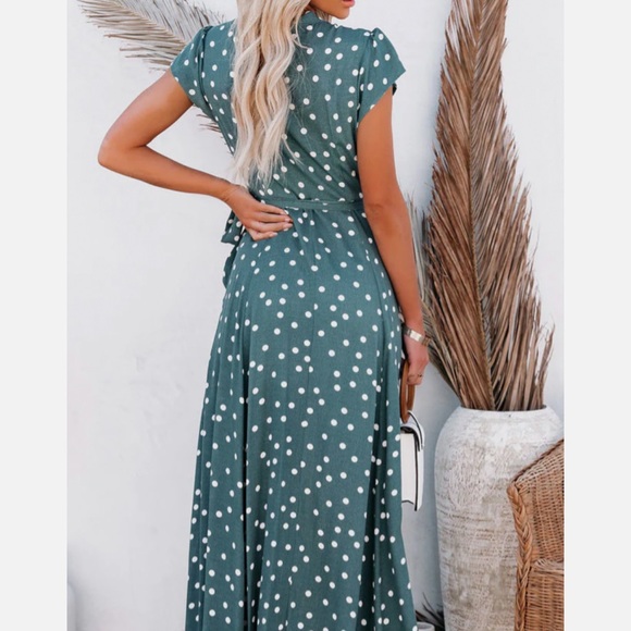 Vici Dolls Green Polka Dot Dress - Picture 7 of 7